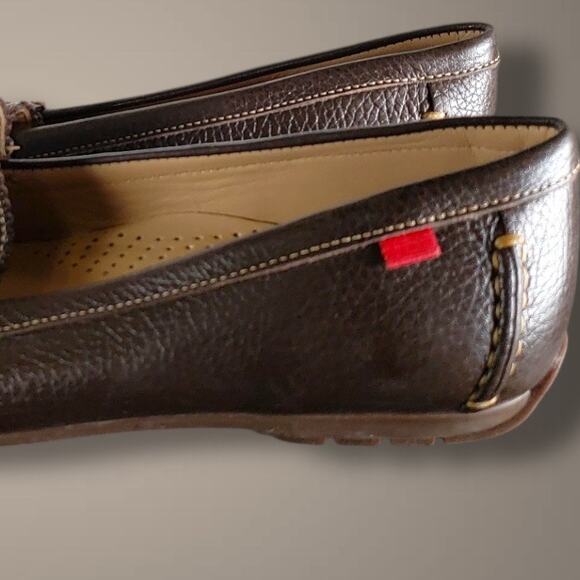 NWOT Women's Size 10 MARC JOSEPH CARROL STREET 2.0 Brown Leather Penny Loafers - Picture 5 of 10
